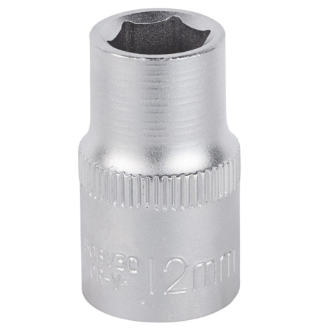 Насадка шестигранна коротка 1/2" 12мм CrV mid SIGMA 6071121