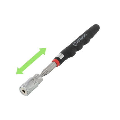Захват магнитный телескопический с led-подсветкой 190-810 мм, 2.25 кг INTERTOOL ET-1017 Захват магнитный телескопический с led-подсветкой 190-810 мм, 2.25 кг INTERTOOL ET-1017