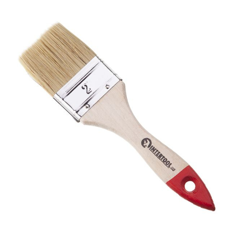 Кисть флейцевая 50*10*44мм INTERTOOL KT-1250 Кисть флейцевая 50*10*44мм INTERTOOL KT-1250