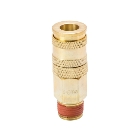 Соединение быстросъемное усиленное с фиксатором MT 3/8" (латунь) SIGMA 7021621 Соединение быстросъемное усиленное с фиксатором MT 3/8" (латунь) SIGMA 7021621