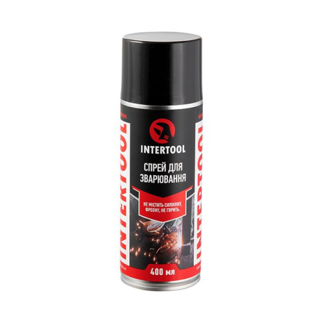 Спрей для зварювання, аерозоль, 400 мл INTERTOOL FS-0064