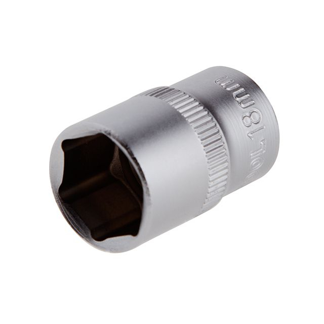 Головка шестигранная 1/2", 18мм*38мм INTERTOOL ET-2018 Головка шестигранная 1/2", 18мм*38мм INTERTOOL ET-2018
