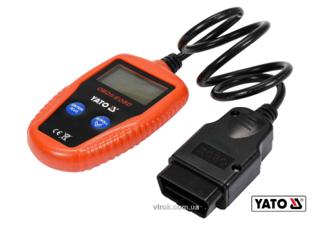 Тестер діагностичний OBD2 автомобіля з LCD-дисплеєм Yato YT-72977 Тестер діагностичний OBD2 автомобіля з LCD-дисплеєм Yato YT-72977