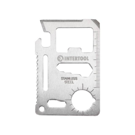Картка мультитул, 11 в 1 INTERTOOL HT-0589 Картка мультитул, 11 в 1 INTERTOOL HT-0589