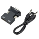 Адаптер перехідник HDMI (HDTV) - VGA+AUX з кріпленням (Input: HDMI, Output: VGA/AUX), 1080p, Black