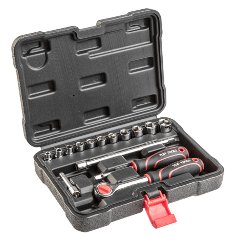 Набір торцевих ключів 1/4 "15 шт. Top Tools 38D525 Набір торцевих ключів 1/4 "15 шт. Top Tools 38D525