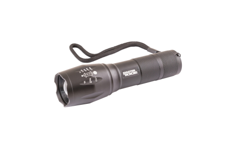 Ліхтарик з фокусуванням 5 режимів 130х38х28 мм CREE XM-L T6 LED 3xAAA/1x18650 AL MASTERTOOL 94-0819 Ліхтарик з фокусуванням 5 режимів 130х38х28 мм CREE XM-L T6 LED 3xAAA/1x18650 AL MASTERTOOL 94-0819