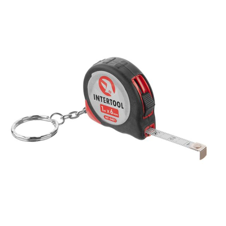 Рулетка з фіксатором 1м*6мм INTERTOOL MT-0401 Рулетка з фіксатором 1м*6мм INTERTOOL MT-0401