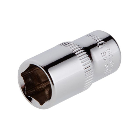 Головка шестигранна 1/4", 9×25 мм, Cr-V, STORM INTERTOOL ET-0439