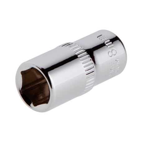 Головка шестигранная 1/4", 8×25 мм, Cr-V, STORM INTERTOOL ET-0438