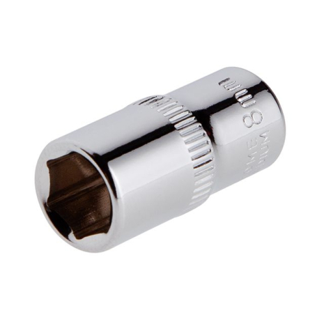 Головка шестигранна 1/4", 8×25 мм, Cr-V, STORM INTERTOOL ET-0438