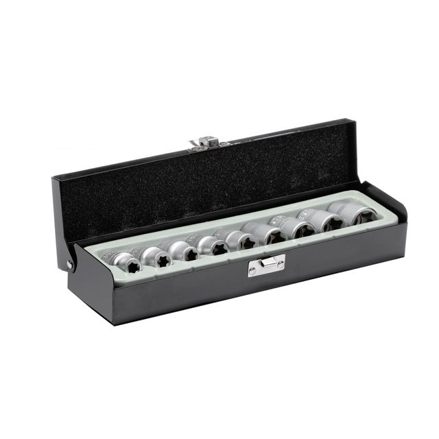 Набор головок TORX 9шт, E10-E24, 1/2 INTERTOOL ET-6014 Набор головок TORX 9шт, E10-E24, 1/2 INTERTOOL ET-6014