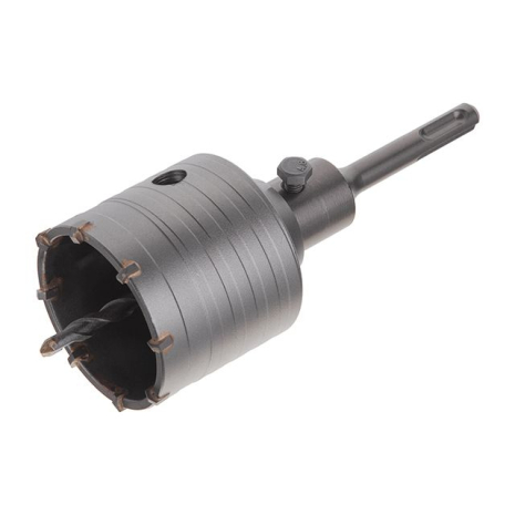 Свердло корончате по бетону 65 мм, перехідник SDS-Plus 100 мм INTERTOOL SD-7065