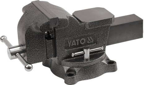 Тиски слесарные поворотные с наковальней 150 мм 19 кг Yato YT-65048 Тиски слесарные поворотные с наковальней 150 мм 19 кг Yato YT-65048
