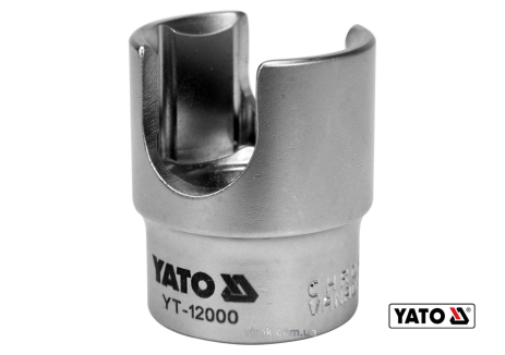 Головка торцева для паливного фільтра 1/2" М27 мм Cr-V Yato YT-12000 Головка торцева для паливного фільтра 1/2" М27 мм Cr-V Yato YT-12000