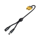 Кабель-перехідник XT60 - DC (5.5*2.1mm) "мама-мама", ПВХ, 280mm, Black