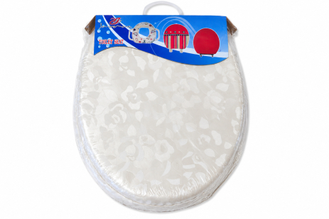 Мягкое сиденье-крышка для унитаза с металлическим креплением 1017/milk Мягкое сиденье-крышка для унитаза с металлическим креплением 1017/milk