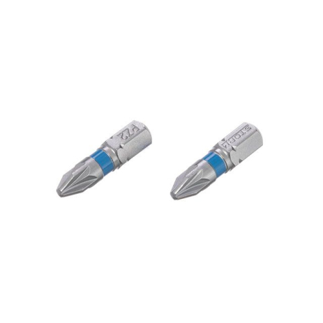 Комплект отверточных насадок, PZ2, 1/4"×25 мм, S2, 2 шт., STORM INTERTOOL VT-0221