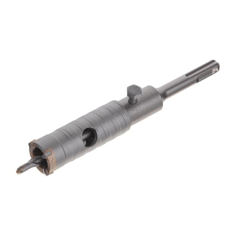Cвердло корончате по бетону 26 мм, перехідник SDS-Plus 100 мм INTERTOOL SD-7026
