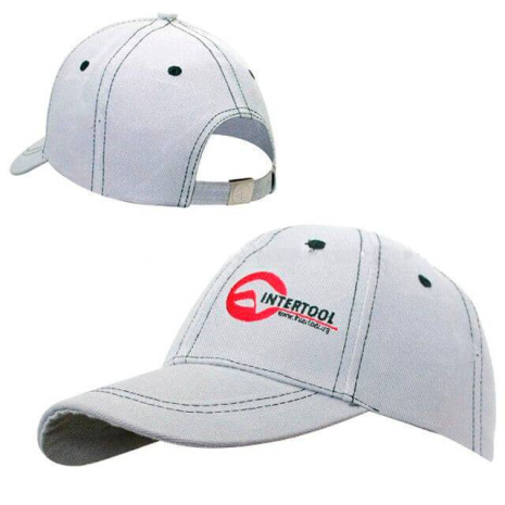 Бейсболка "" (серая) INTERTOOL PR-0101 Бейсболка "" (серая) INTERTOOL PR-0101
