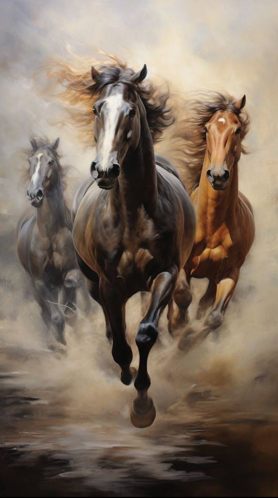 Алмазная мозаика ColorArt «Лошади» 30×50 см, квадратные и голографические алмазики (TP919) Алмазная мозаика ColorArt «Лошади» 30×50 см, квадратные и голографические алмазики (TP919)
