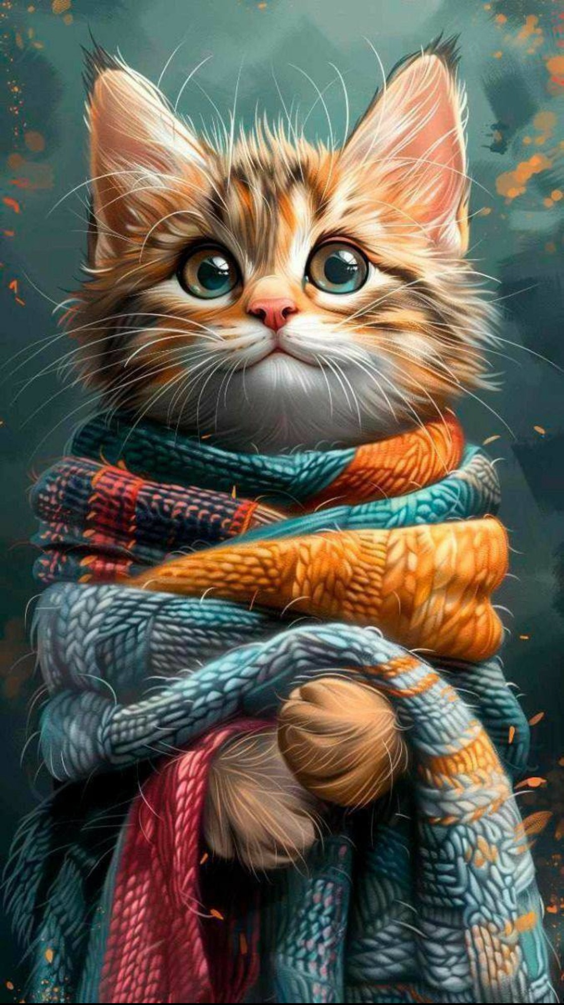 Алмазная мозаика ColorArt «Котик в шарфике» 30×50 см, голографические алмазики (TP909) Алмазная мозаика ColorArt «Котик в шарфике» 30×50 см, голографические алмазики (TP909)
