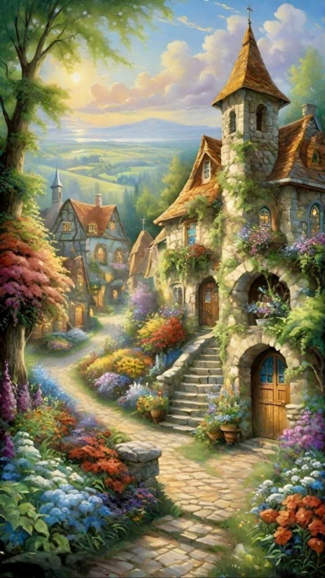 Алмазна мозаїка ColorArt «Літо» 30×50 см, квадратні та голографічні алмазики (TP917)