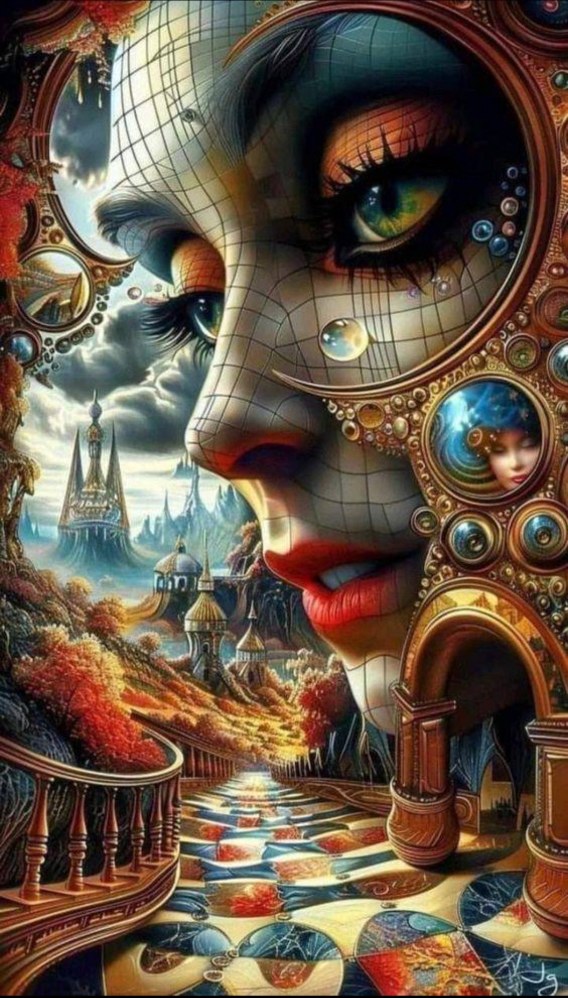 Алмазна мозаїка ColorArt «Очі часу» 30×50 см, голографічні алмазики (TP920) Алмазна мозаїка ColorArt «Очі часу» 30×50 см, голографічні алмазики (TP920)