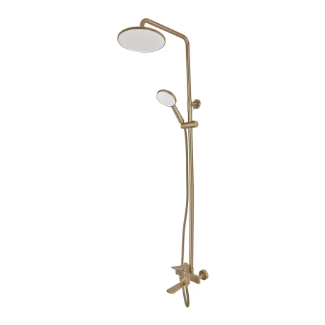 Душевая колонна со смесителем Mixxus Wilson 009-J Brushed Gold (Цвет матовое золото) (MI7124) Душевая колонна со смесителем Mixxus Wilson 009-J Brushed Gold (Цвет матовое золото) (MI7124)