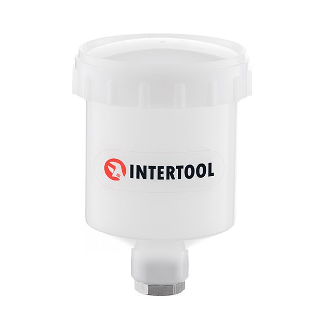 Бачок пластиковий для HVLP міні, внутрішня різьба M14×1, 125 мл INTERTOOL PT-1900 Бачок пластиковий для HVLP міні, внутрішня різьба M14×1, 125 мл INTERTOOL PT-1900