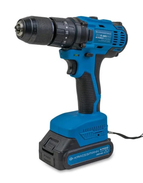 Шуруповерт ударний акумуляторний KRAISSMANN 2133 E-ABS 20/2 M-POWER 20 Series
