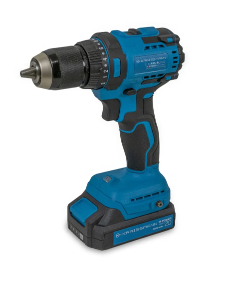 Шуруповерт безщітковий акумуляторний KRAISSMANN 2134 ABS-BL 20/2 (M-POWER series 20) Шуруповерт безщітковий акумуляторний KRAISSMANN 2134 ABS-BL 20/2 (M-POWER series 20)