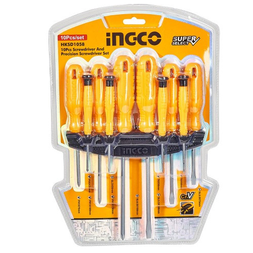 Набір викруток, 10 шт. INGCO Super Select Набір викруток, 10 шт. INGCO Super Select