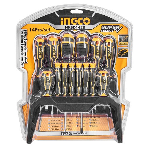 Набір викруток, 14 шт. INGCO Super Select Набір викруток, 14 шт. INGCO Super Select