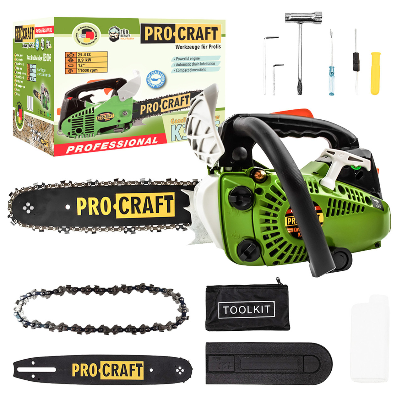 Бензопила Procraft K300S (Шина, ланцюг 30) Бензопила Procraft K300S (Шина, ланцюг 30)