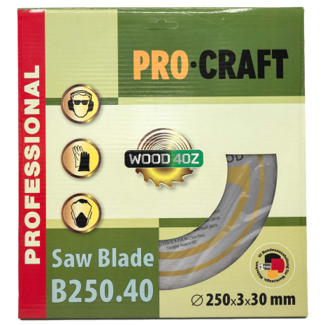 Пильный диск Procraft B250.40 40T (по дереву)