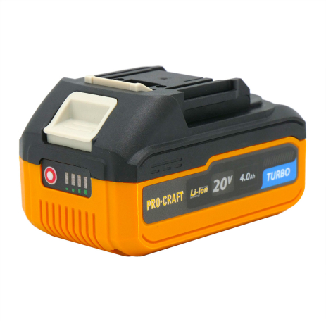 Аккумуляторная батарея Procraft Battery20/4 Turbo (20В, 4Ач) Аккумуляторная батарея Procraft Battery20/4 Turbo (20В, 4Ач)