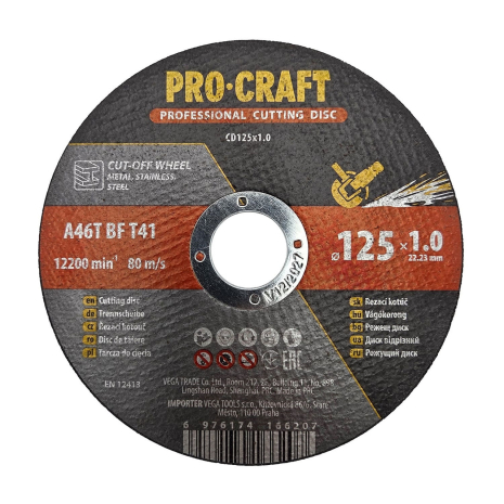 Диск отрезной Procraft CD125x1.0 125 мм 1,0 мм 22,2 мм