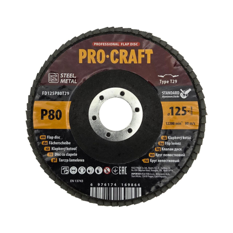 Диск лепестковый Procraft FD125P80T29 UNIVERSAL