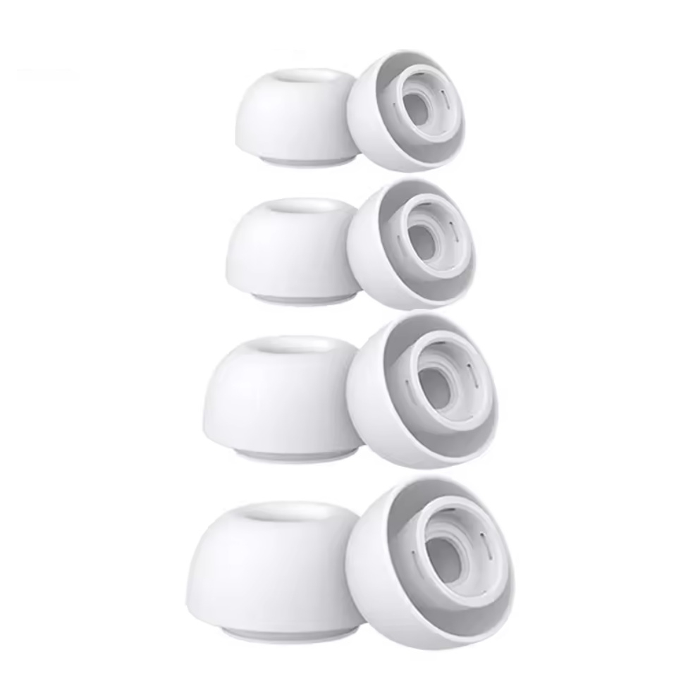 Амбушюры для AirPods Pro 3 комплект 4 пары 4 размера L/M/S/XS (Тип2), White Амбушюры для AirPods Pro 3 комплект 4 пары 4 размера L/M/S/XS (Тип2), White