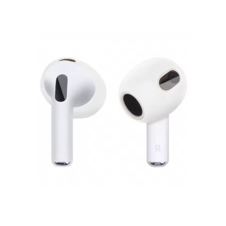 Антискользящие накладки для наушников Airpods 4 (комплект 3 пары), White-Transparent