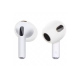 Антискользящие накладки для наушников Airpods 4 (комплект 3 пары), White-Transparent