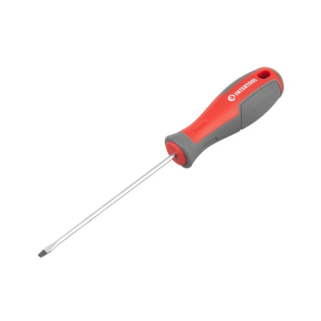 Викрутка шлицьова, SL3,0×100 мм, Cr-V INTERTOOL VT-3302
