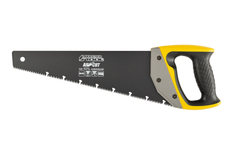 Ножівка столярна BLACK ALLIGATOR 350 мм 9TPI MAX CUT загартований зуб 3-D заточування тефлонове покриття MASTERTOOL 14-2435 Ножівка столярна BLACK ALLIGATOR 350 мм 9TPI MAX CUT загартований зуб 3-D заточування тефлонове покриття MASTERTOOL 14-2435
