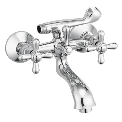 Змішувач для ванни HAIBA DOMINOX 142 (HB0067), хром, короткий вилив, 150 мм (HB0067)