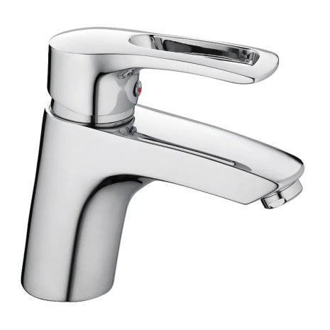 Смеситель для умывальника Haiba HANSBERG 001 (HB0171), хром, гибкая подводка, 150 мм (HB0171)