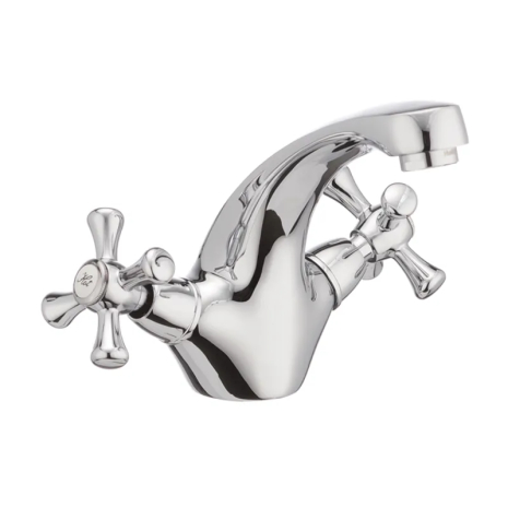 Смеситель для умывальника Haiba DOMINOX 161 с кран буксой, хромированный (HB0944)