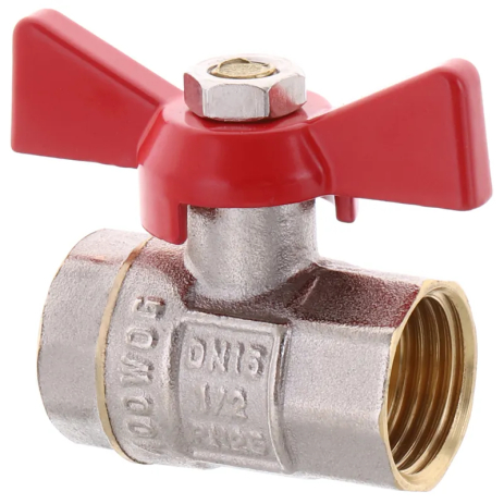 Шаровой кран WATERPRO 1/2" для воды, латунный, простой в установке (WP0146) Шаровой кран WATERPRO 1/2" для воды, латунный, простой в установке (WP0146)
