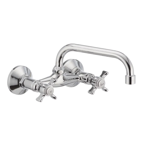 Смеситель для кухни Haiba ZEUS 361, хром, классический, с высоким изливом (HB0440)