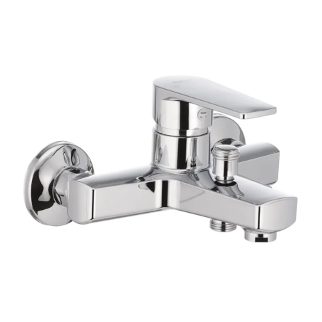 Змішувач для ванни PLAMIX Oscar-009 з коротким виливом, хромований, 1,5 бар (PM0026) Змішувач для ванни PLAMIX Oscar-009 з коротким виливом, хромований, 1,5 бар (PM0026)